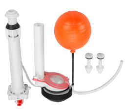 Conjunto herraje para inodoro en línea sanitaria en Quito