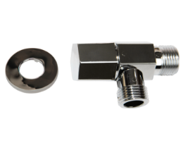 Llave angular minimal y envases plásticos Iepesa