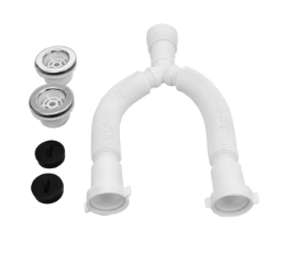 Sifón tipo acordeón y variedad de productos en plástico Iepesa Quito