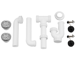 Venta de sifón doble con codo y productos en plástico